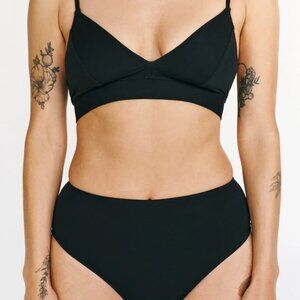 Brand New with Tags NWT Else Mare Black Bikini Top and Bottom